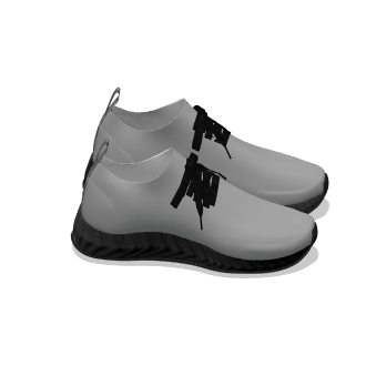 Gray - Black Soles