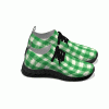 Green Picnic Plaid - Black Soles