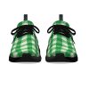 Green Picnic Plaid - Black Soles