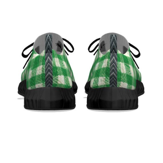 Green Picnic Plaid - Black Soles